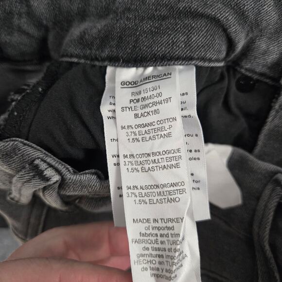 NEW Good American Good Waist Crop High Rise Skinny Jeans Size 26 - Picture 5 of 6